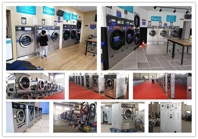 Industrial 15kg Fully Automatic Washer Extractor Heavy Duty Energy Saving Stainless Steel Commercial Use for Hotels Hospitals