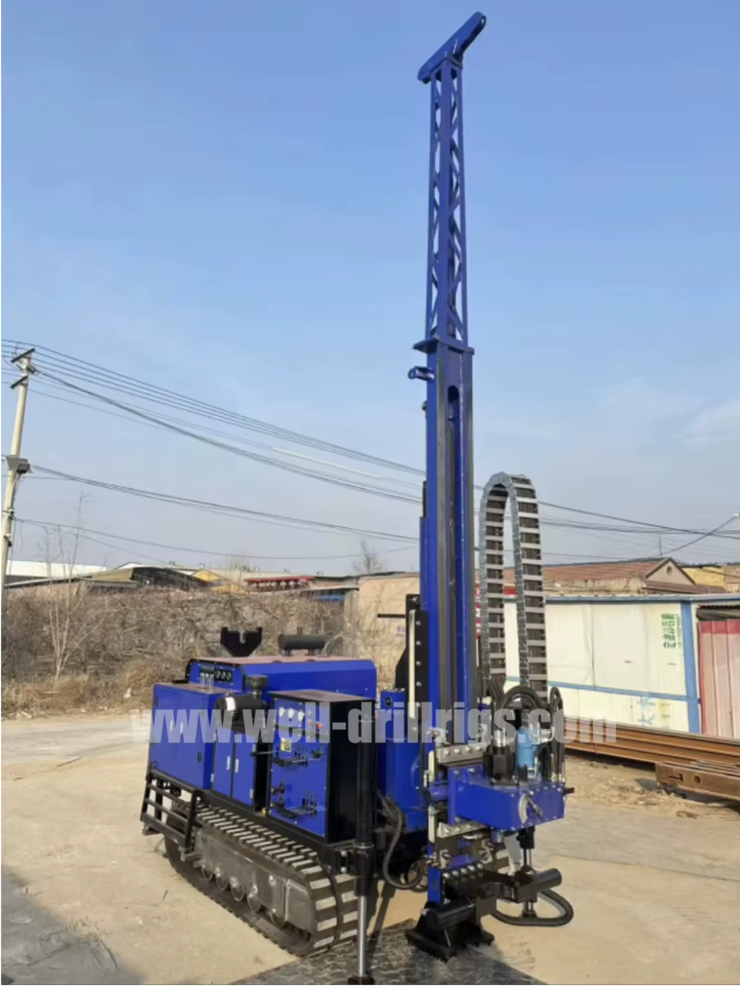 500m Crawler Hydraulic Exploration Mining Rope Core Drilling Rig Hard Rock Borehole Drilling Machine