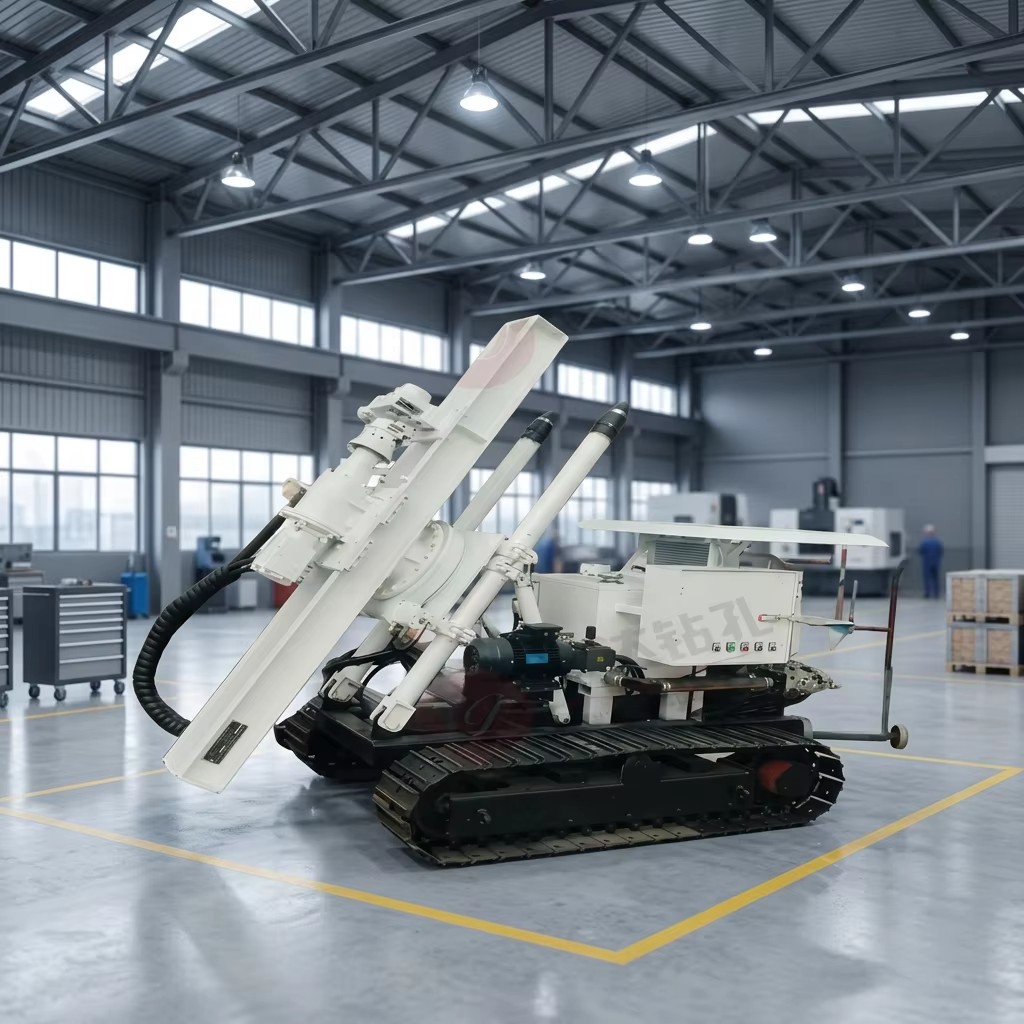 TengDa KQL90 Diesel-Powered Full Hydraulic Crawler DTH Drill Rig Gearbox Engine | 65-140mm Hole 60-150m Depth Mining Ventilation