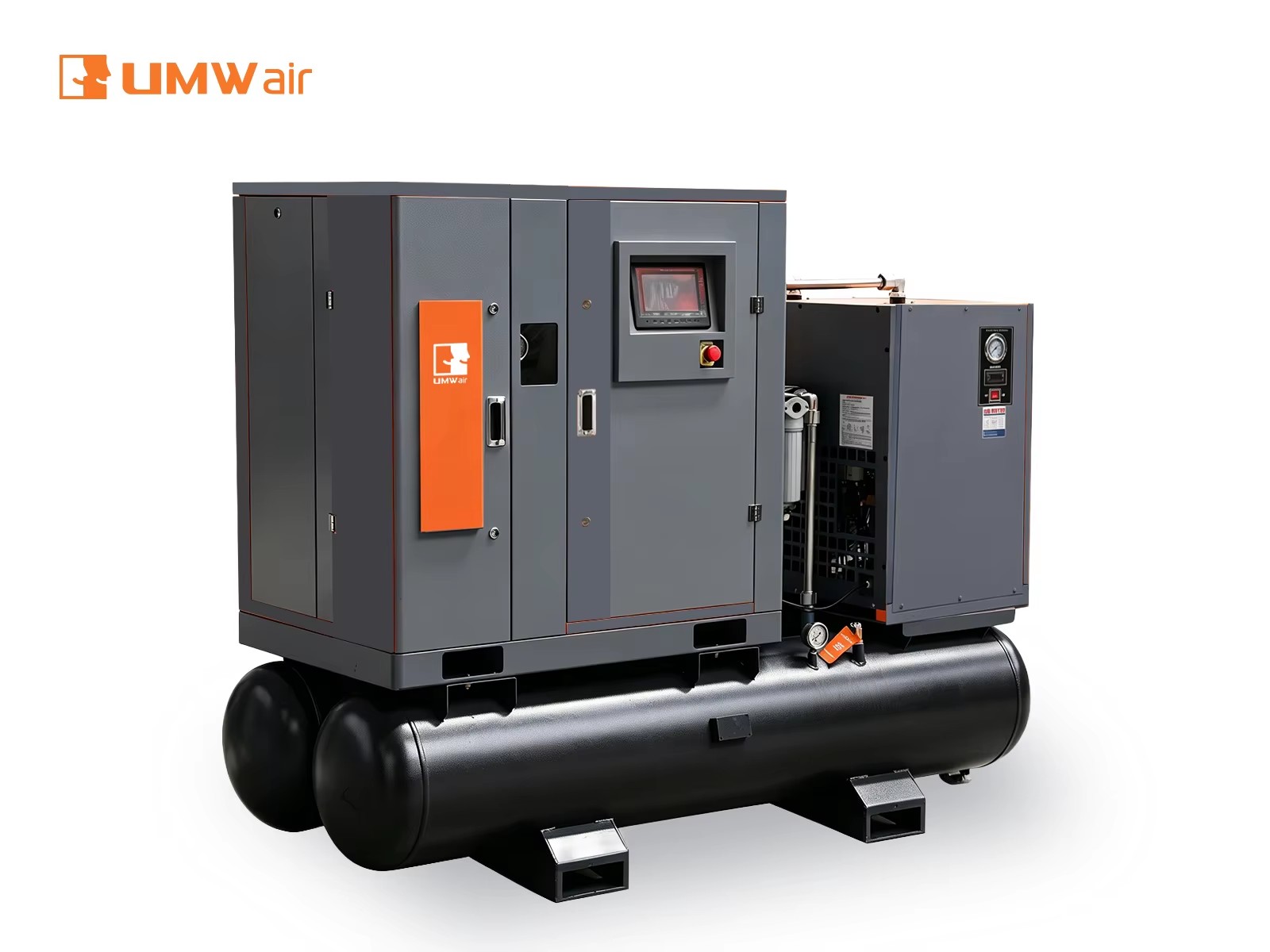 UMWAir 22kw 16Bar High Pressure Screw Air Compressor 2.2m3/min VSD Energy Saving Compressor for CNC Laser Cutting