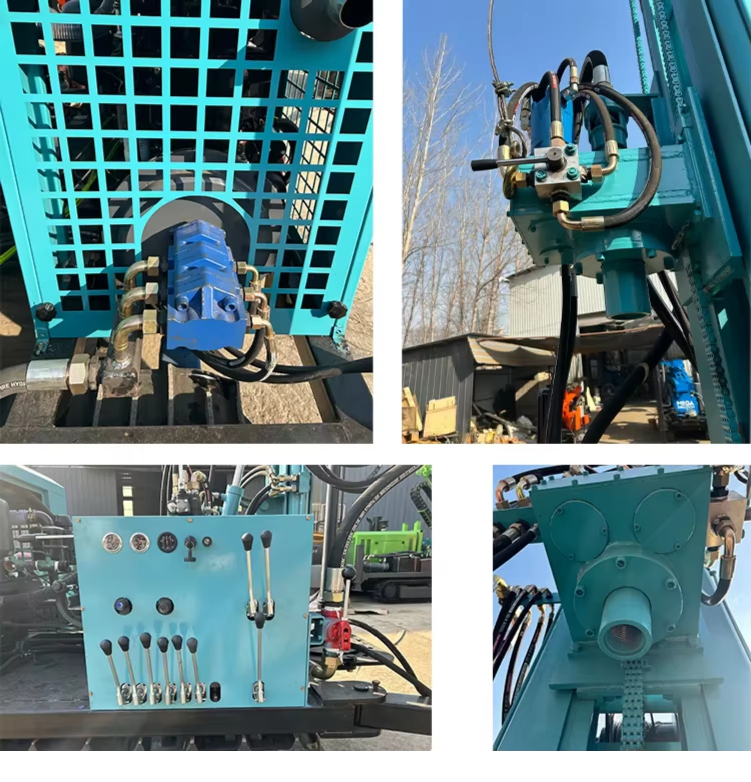 Drill Rig Deep Well Mud Pump 300m Hydraulic Diesel Water Well Drilling Machine Wheeled Air Compressor Motor Gear Durable for