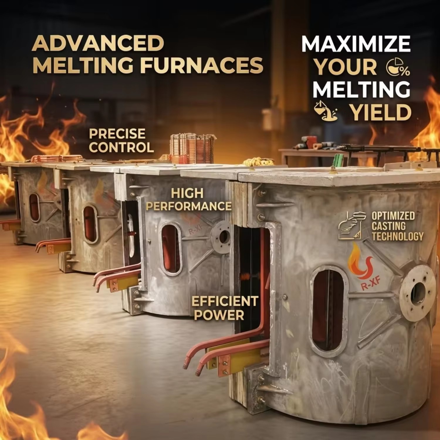 Medium Frequency Induction Smelting Furnace Aluminum Shell Industrial Melting Equipment Factory Direct Supply for Metal Casting