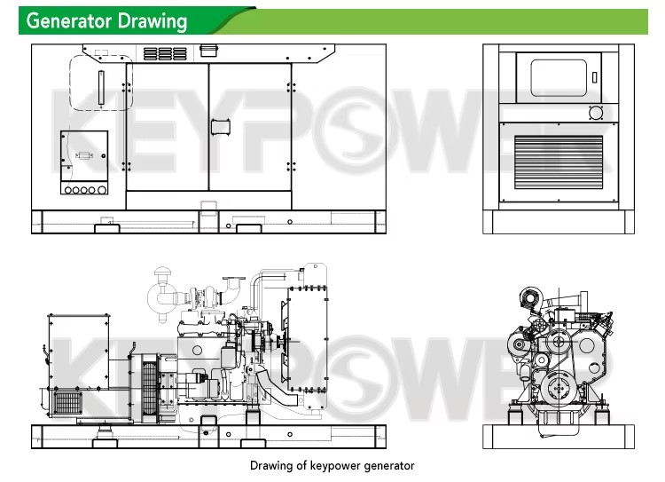 Electricity Generation 50kva Three Phase Diesel Silent Genset Prices