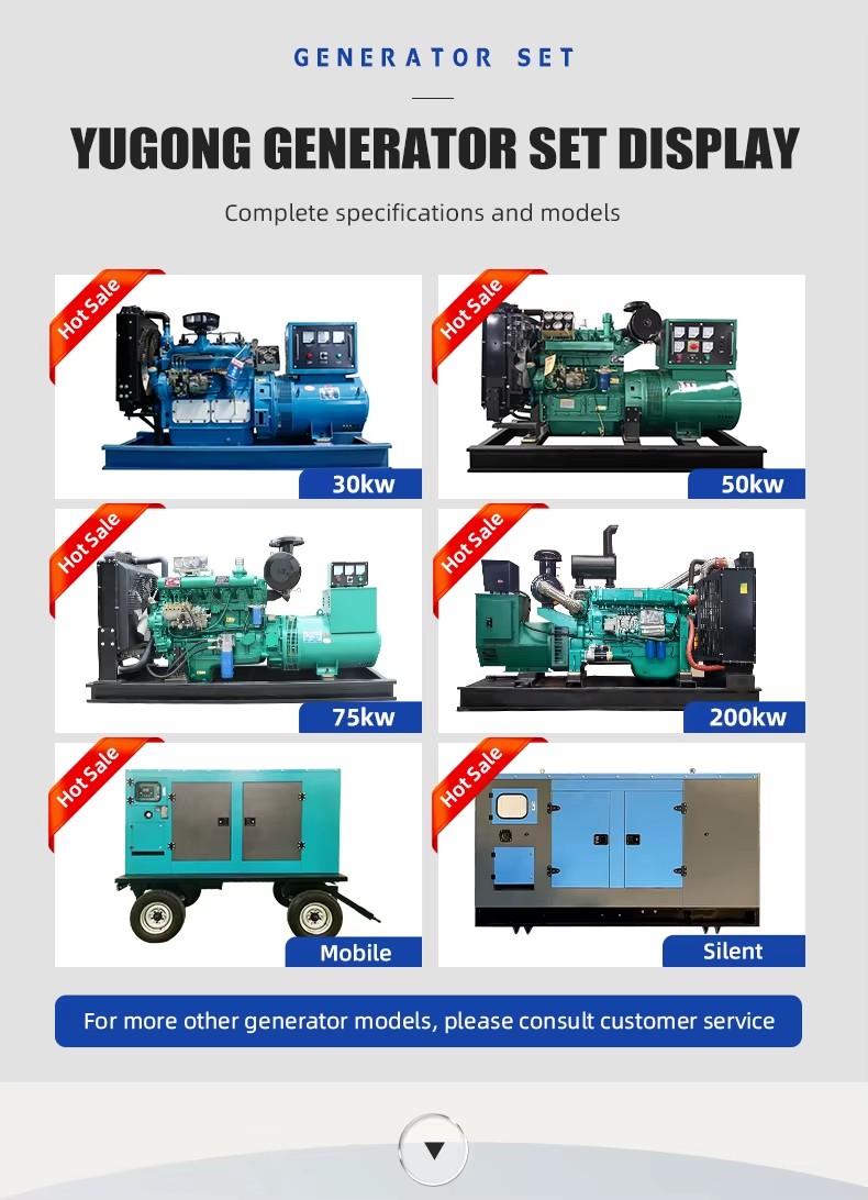 Portable Power Generation 30kva Electricity Genset Industrial 3 Phase Silent Open Type Generator