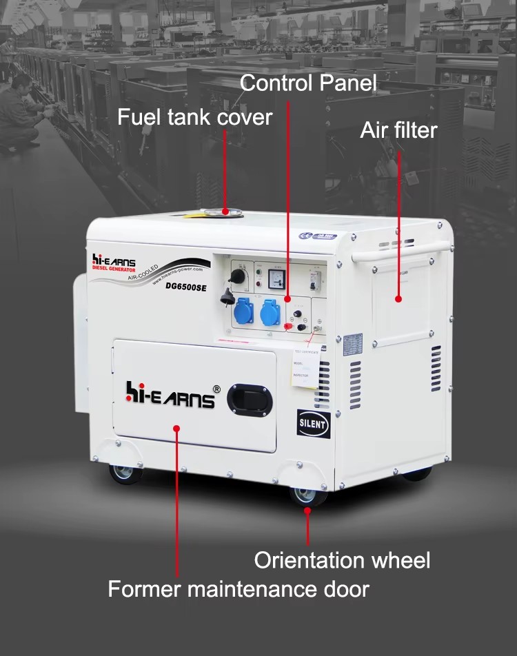 New Generator DG8500 Single Phase 6500w Electricity Generation