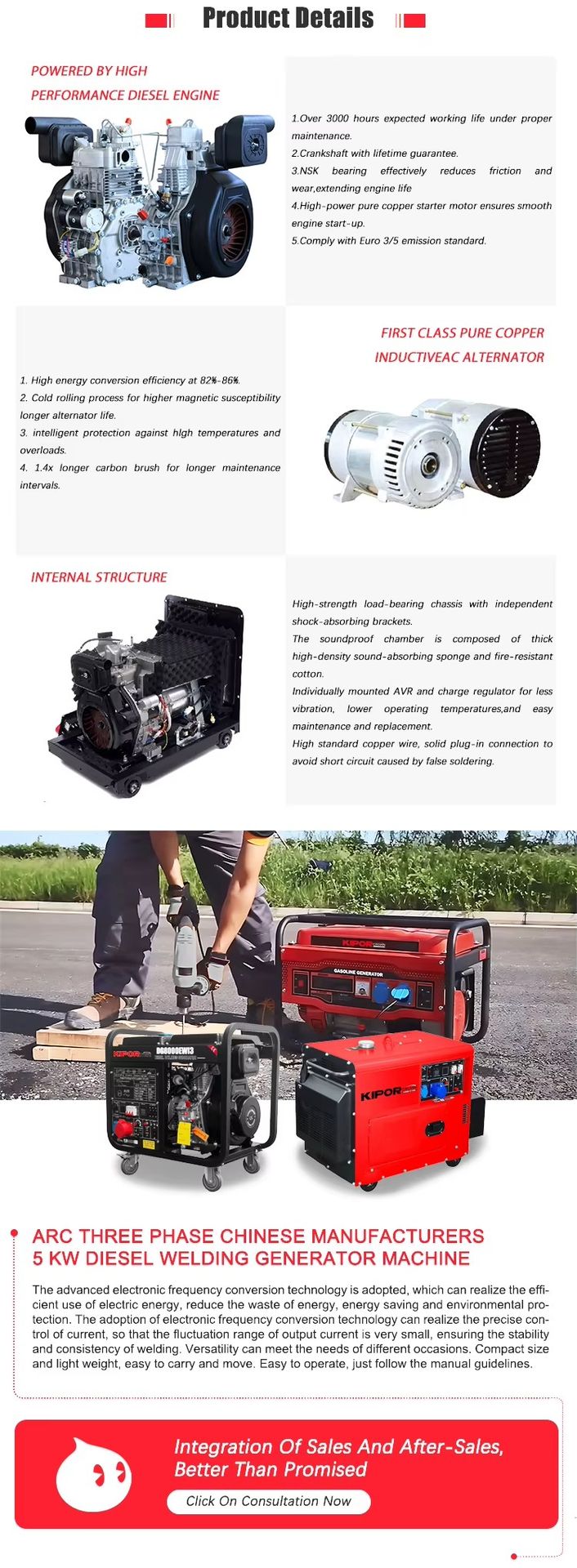 2024 Electricity Generator 2kw 2.2kw 220V 50hz 1 Phase Group Electrogene Strong Petrol Generator