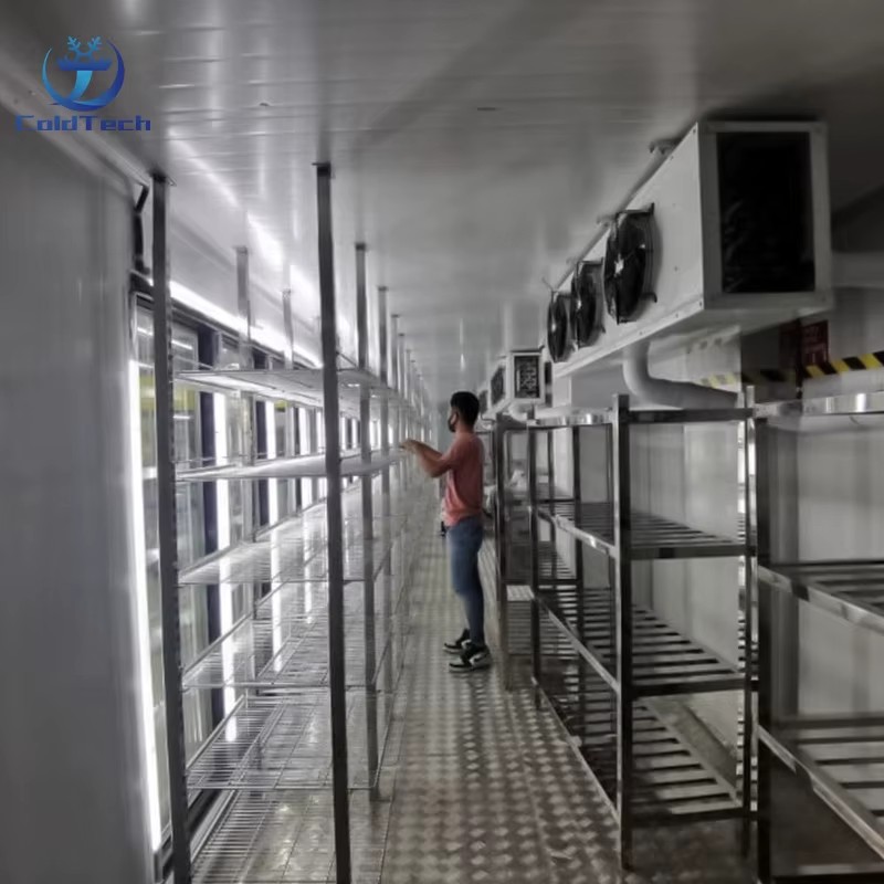 220V Space Saving Glass Door Walk in Cooler Designed for Quick Rear Loading and Maximum Product Visibility