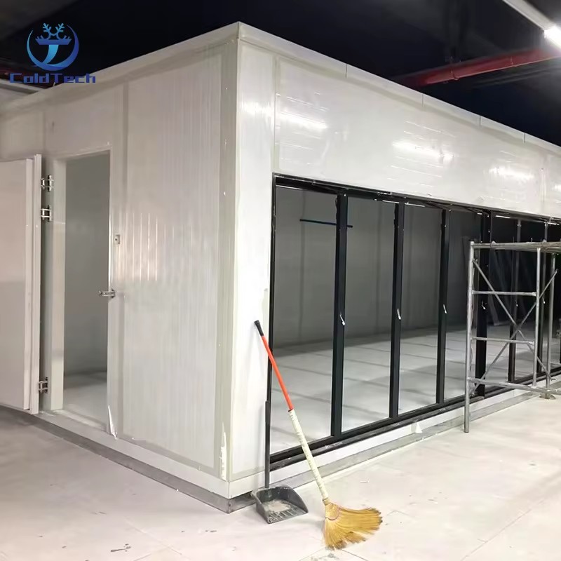 220V Space Saving Glass Door Walk in Cooler Designed for Quick Rear Loading and Maximum Product Visibility
