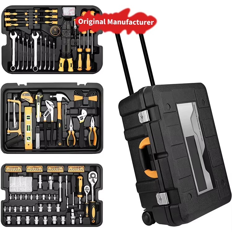 Hand Tool Sets Household Diy Hand Tools Box Set Most Popular Household Tool Box Set Mixed 258pcs Combination Carbon Steel