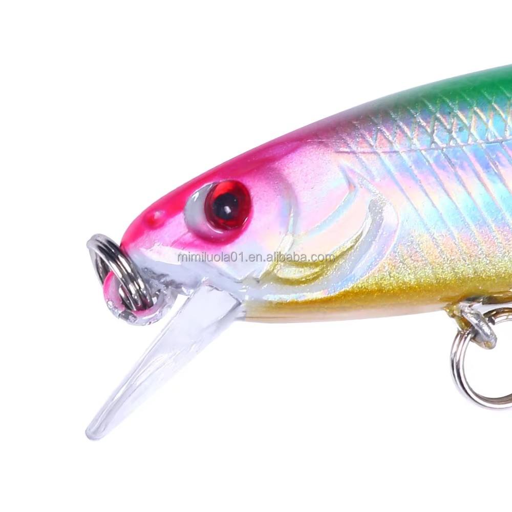 Wholesale MI150 6cm 4.3g Artificial ABS Hard Plastic Bait Minnow Fishing Lures