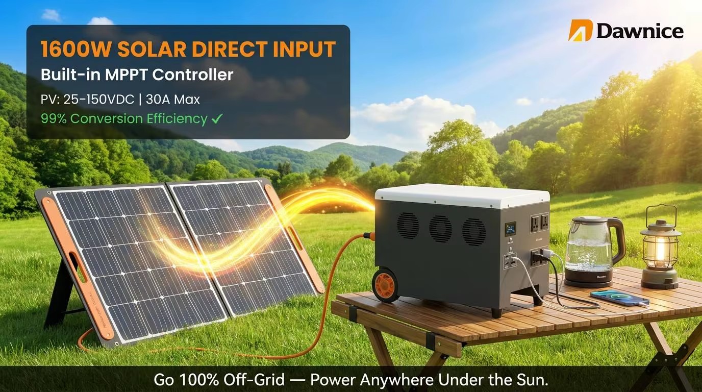 Grid Backup Supply 2400W Solar Generator Lifepo4 Battery Home Energy Storage Lithium Portable Power Station Emergency All in One