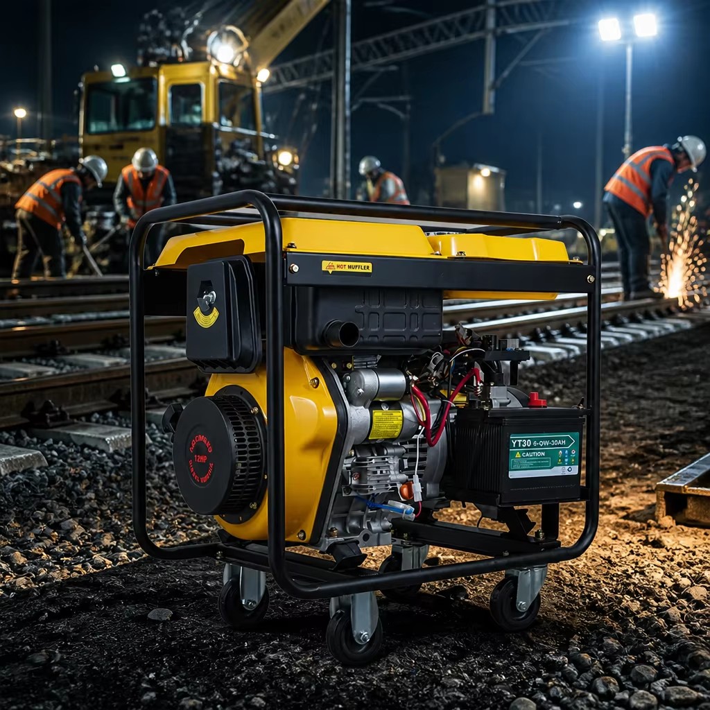 DWG6500E 5kW Diesel Welding Generator Set Dual Purpose 2kW AC Output Portable Air-cooled DC Arc Welder for Site Work