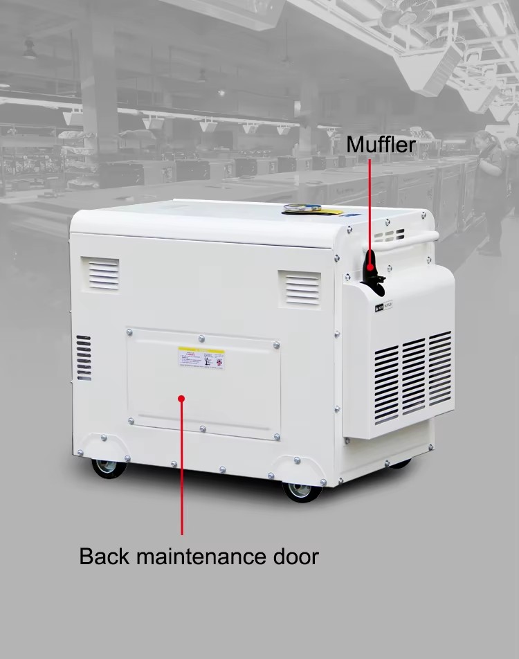 Hi-earns 8KW 10KVA Air Cooled System Diesel Generator Slient for Home Electricity