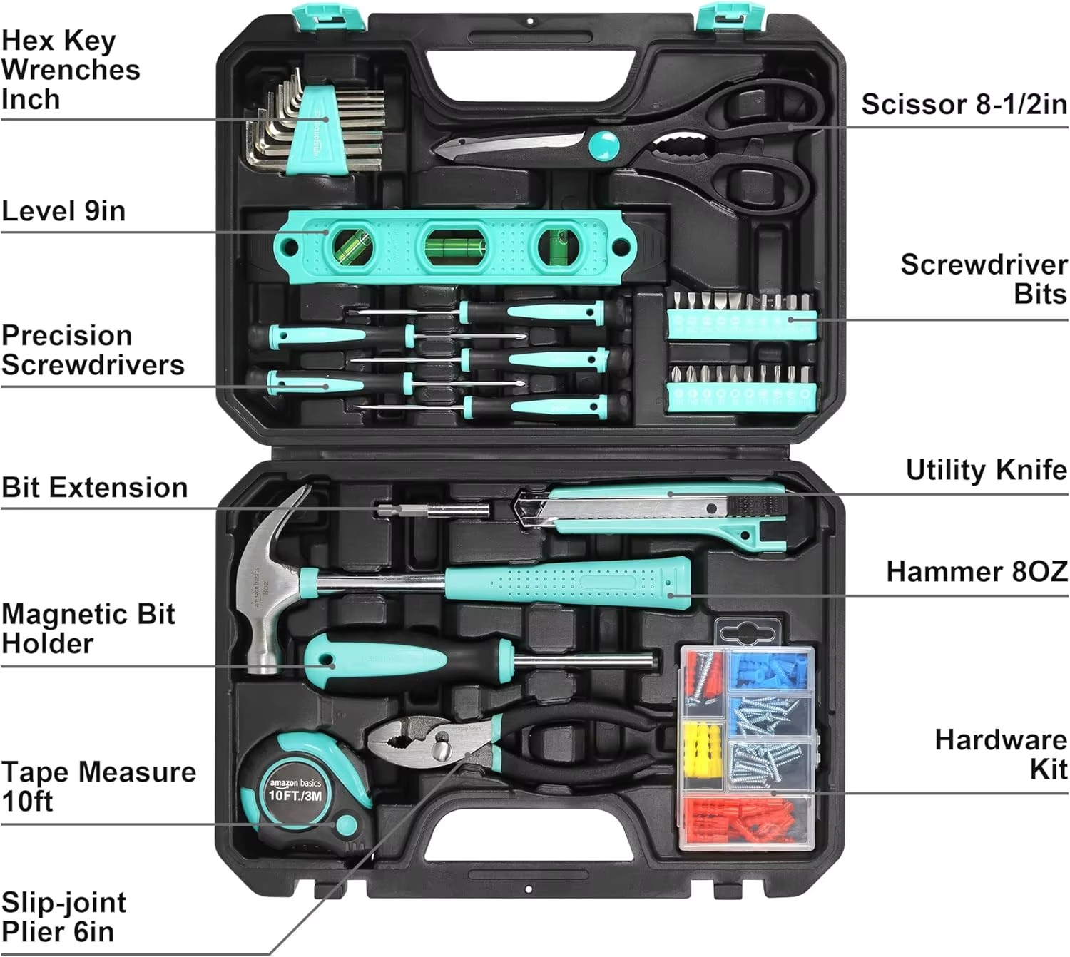 142 Piece Hardware Tool Set Household Hardware Tool Wholesale Hardware Tool Box Set