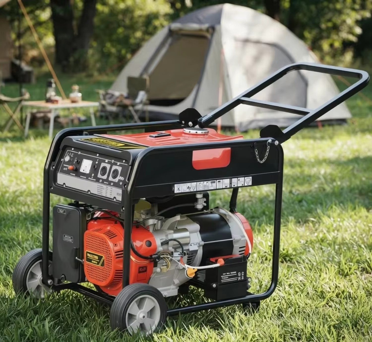 King 6KW Portable Gasoline Genset / EPA 4-Stroke / Recoil+Electric Start / 50/60Hz / Farm & Construction
