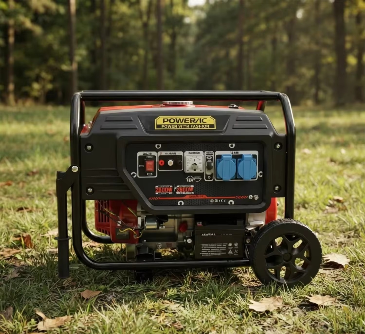 H8 3.5KW Portable Gasoline Genset / Single Phase 230V / 50/60Hz / 15L Tank / Wheel Kit / Home & Jobsite