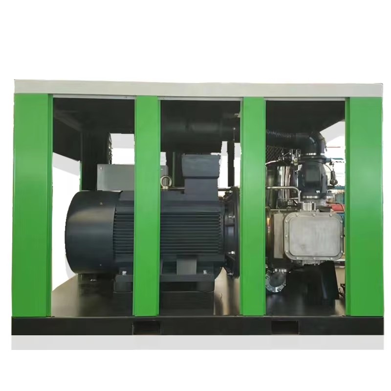 Saving energy efficient 185KW variable speed oil-free rotary screw air compressor for electronic