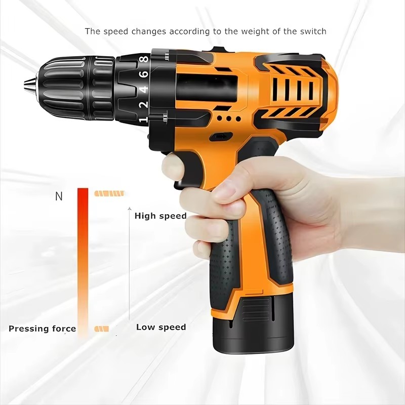 Electrical 174pcs Hardware Power Combo Kit Cordless Drill Machine Set with Other Hand Wrench Pruning Tool Box Set Tools Kit