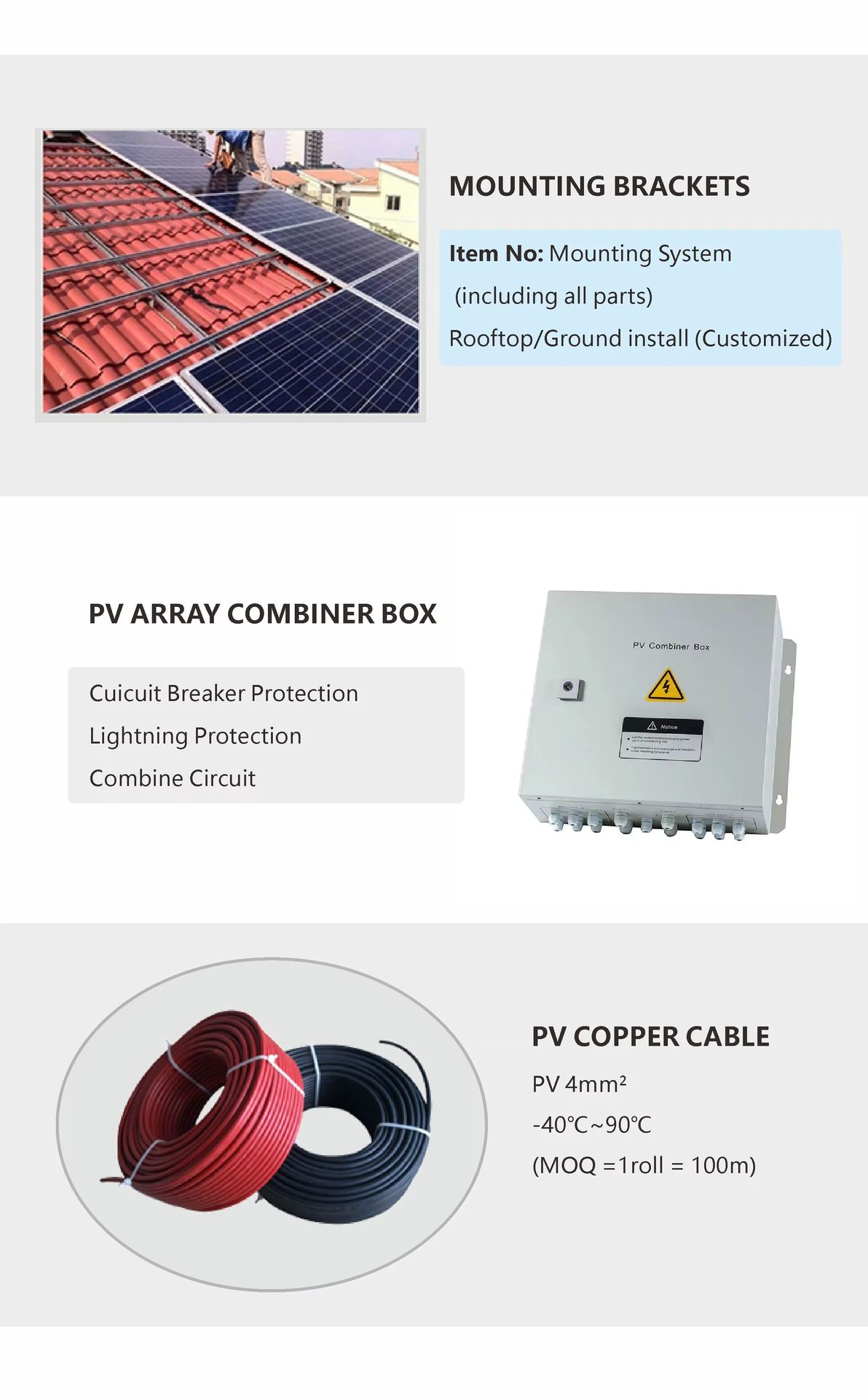 1MW 2MW 3MW 5MW 10MW Solar Power Plant Ground Mounted PV System Complete Turnkey Energy Solution