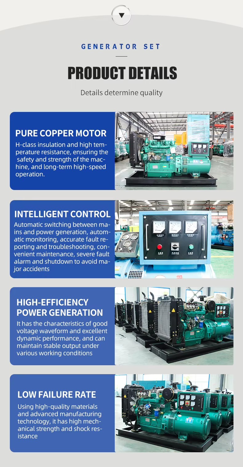 75kW Water Cooled Diesel Generator Set with Engine Pump Three-phase Four-wire High Productivity for Factory Emergency Lighting