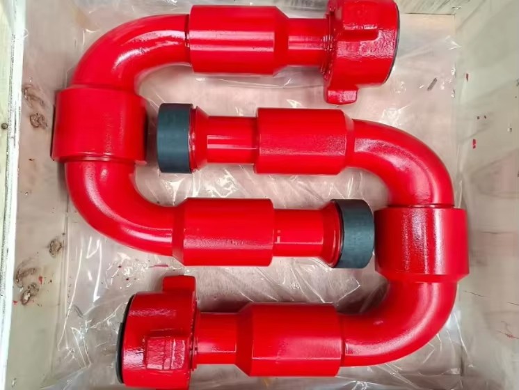 API 1502 Forged Swivel Elbow High Pressure NPT Thread, Anti-Corrosion Painted Oilfield Manifold Fitting