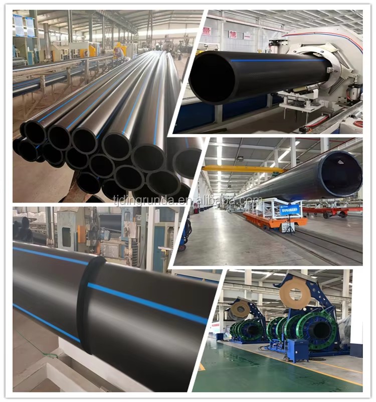 110 - 1000 mm Hdpe Drainage Pipe Polyethylene Hdpe Pe Pipes Sdr 11 SDR 17