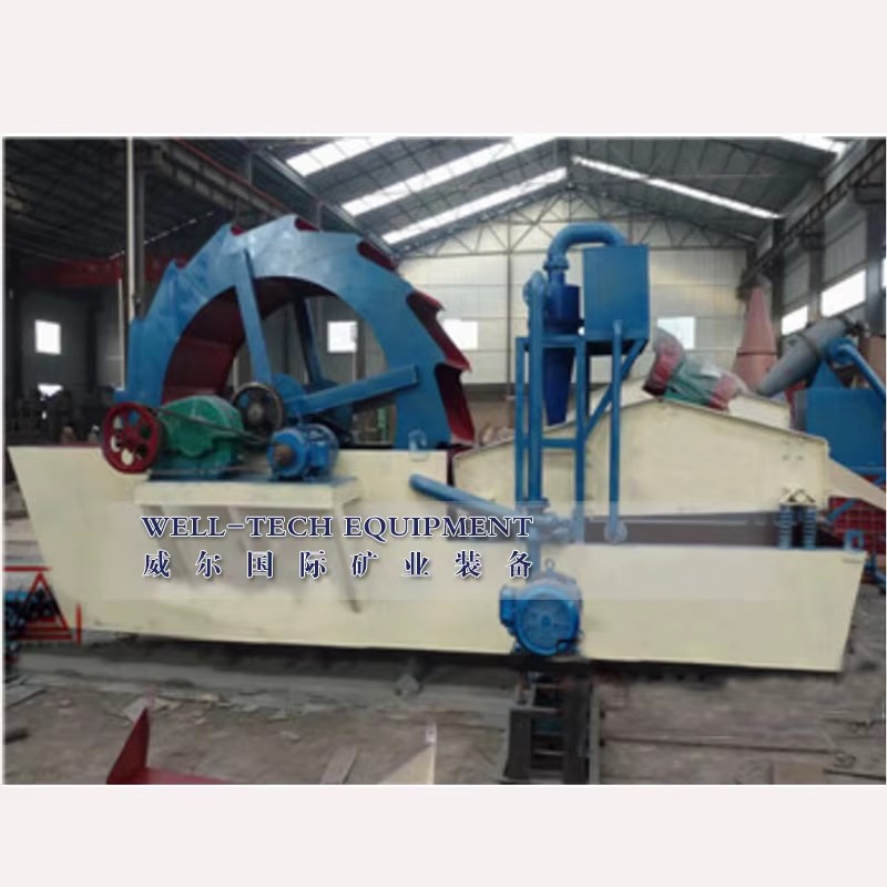 Well-Tech Industrial River Sand Washing Machine with Gear Pump for Silica Sand Cleaning Construction Mining Aggregate Processing