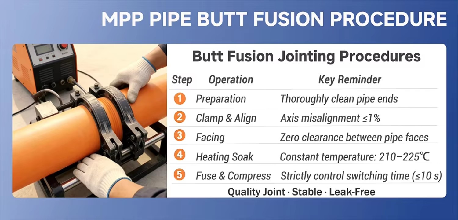 Orange MPP Durable High-Toughness Power Cable Conduit Pipe for Non-Excavation Electrical Protection and Trenchless Installation