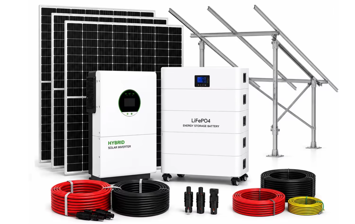 Residential Off Grid Solar System 3kW 5kW 10kW 20kW Complete Solar Energy System with Battery and Inverter