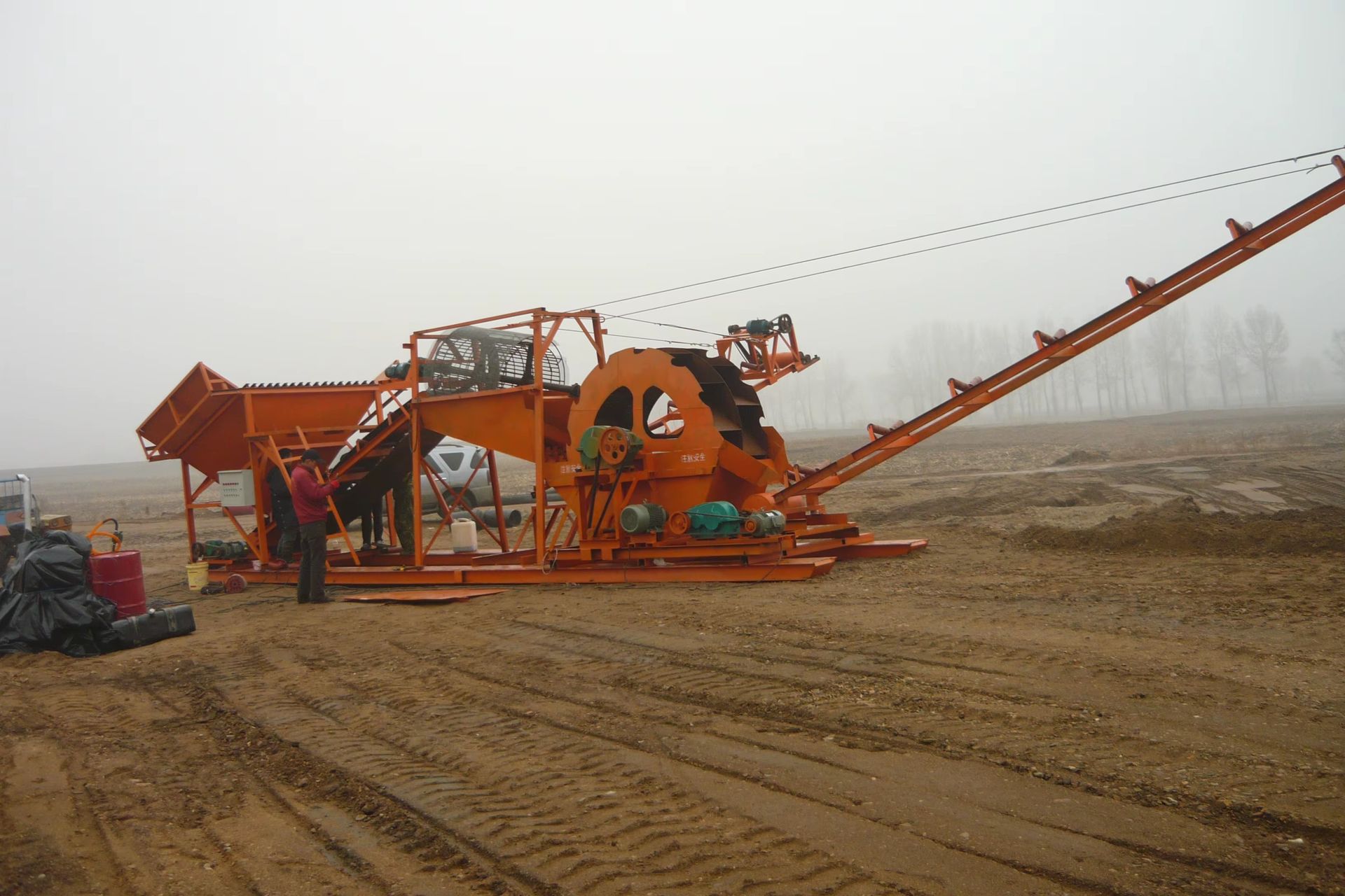 50-200TPH Sand Washer Essential Ore Washing Equipment with Pump Beach Sand Cleaner