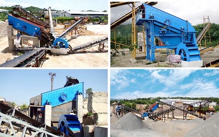 20-350 T/h Customized AC Motor Wheel Bucket Sand Washer Concrete Construction Sand Washing Cleaning Machine