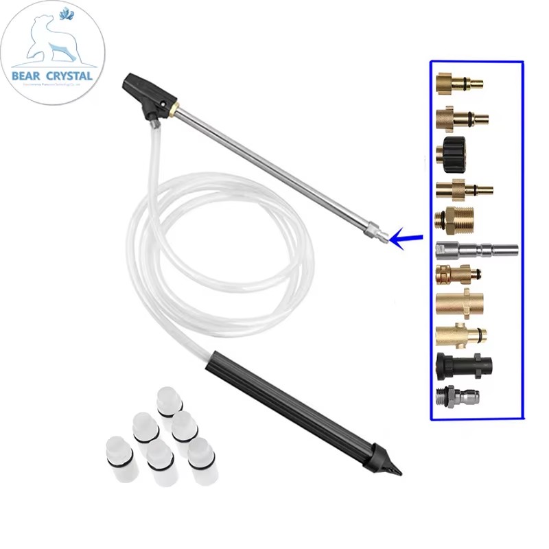 High Pressure Washer Sand Wet Blasting Kit Wet Sandblaster with 1/4 Quick Connector Ceramic Nozzle for Lavor AR Nilfisk