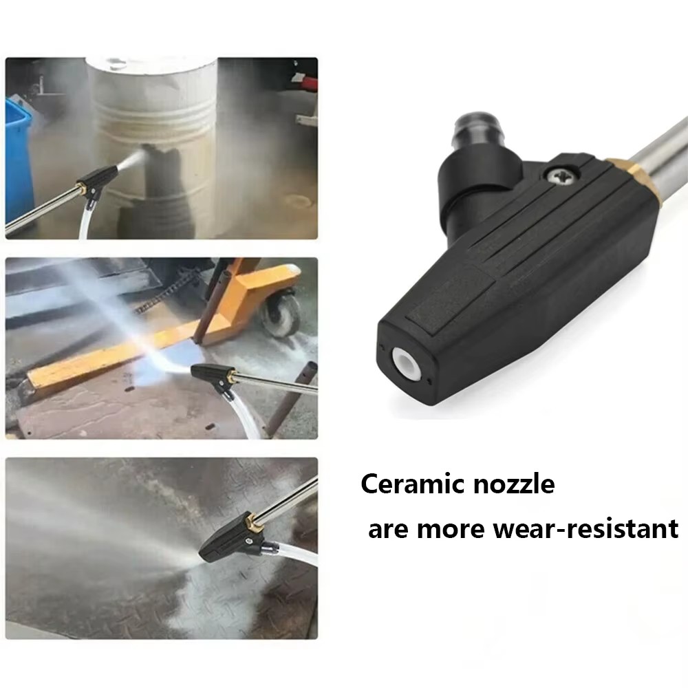 High Pressure Washer Sand Wet Blasting Kit Wet Sandblaster with 1/4 Quick Connector Ceramic Nozzle for Lavor AR Nilfisk