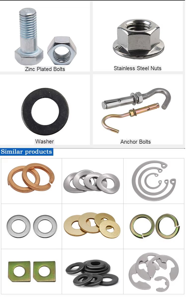 Custom Casting Parts Machining Ductile Cast Iron Sand Casting Parts Fasteners Washer Hillside Washer for Structure