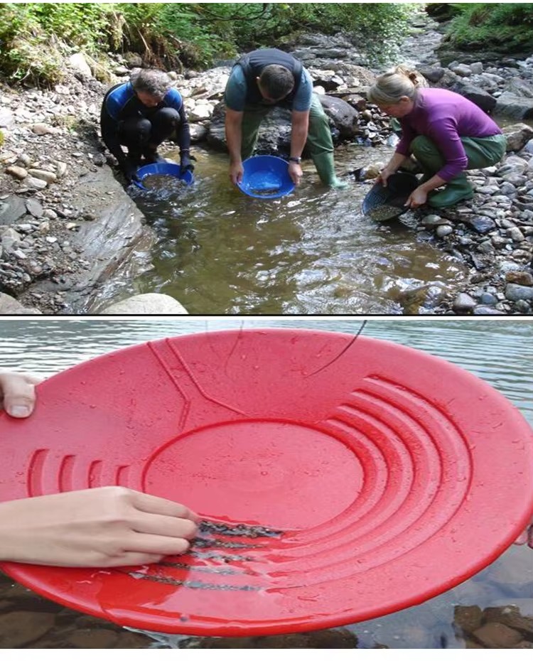 Green Plastic Gold Panning Pan Portable Sand Washer Dewatering Machine Bale Opener