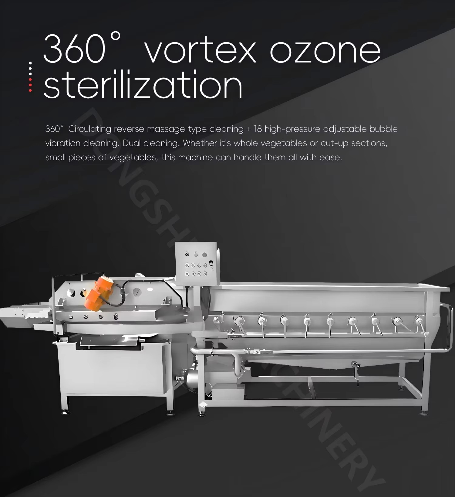 Multifunctional Fruit Vegetable Washing Machine Remove Impurity Sand Bubble Cleaning Equipment for Food Processing Factory