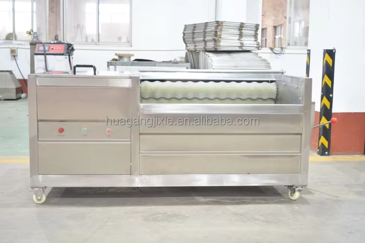 Brush Roller Potato Cassava Washer Peeler Continuous Carrot Ginger Peeler Washer Hard Brush Sand Roller Carrot Washer