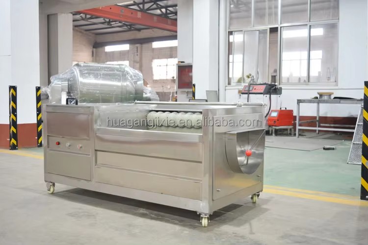 Brush Roller Potato Cassava Washer Peeler Continuous Carrot Ginger Peeler Washer Hard Brush Sand Roller Carrot Washer