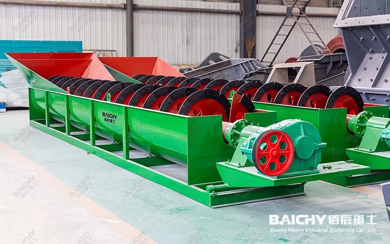 Single Spiral Aggregate Sand Gold Washing Systems Equipment Machine Silica Screw Sand Washer Washing Machine for Gravel