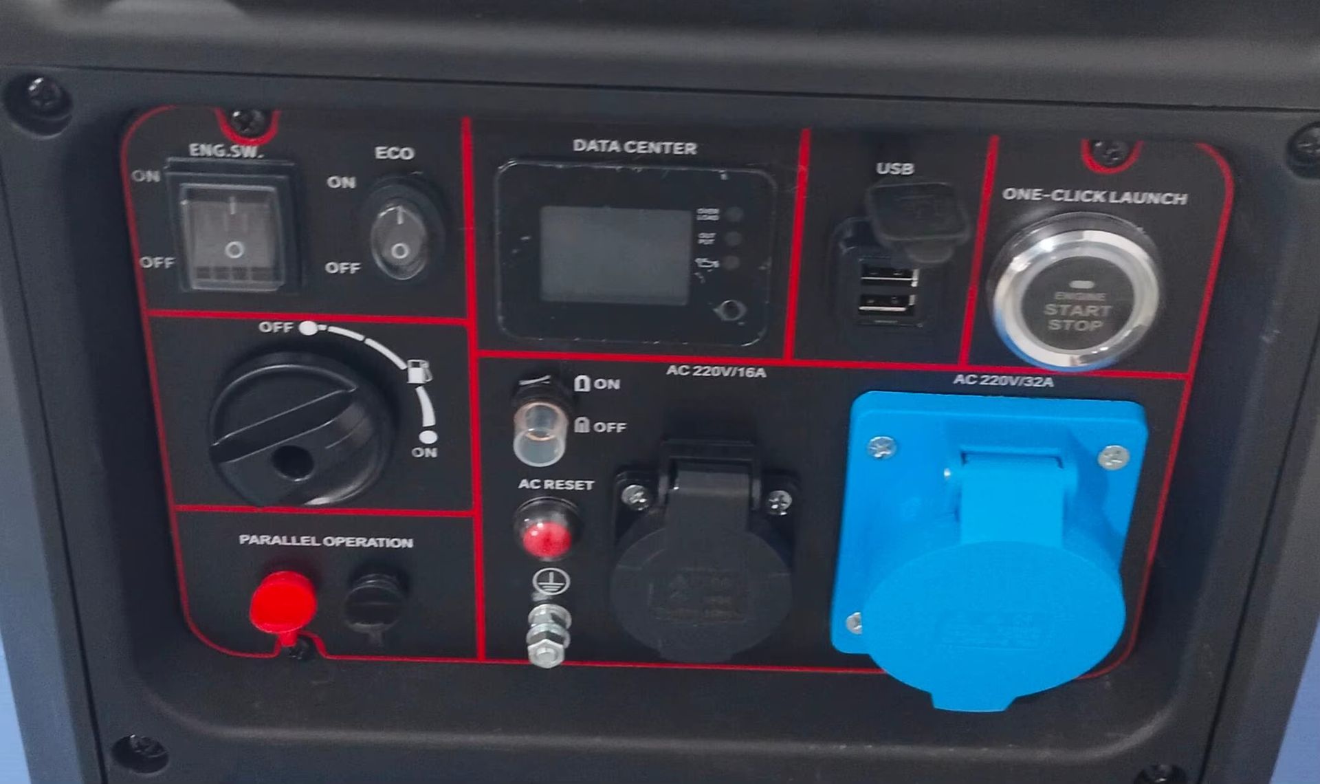 KINJADE K6500iE 6500 Silent 4-Stroke 223cc Variable Frequency Generator 12V/220V USB Output Portable Gasoline Electric Start 7h