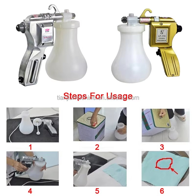 CE Industrial High Pressure Electric Textile Screen Printing Spot Cleaning Spray Gun Tools