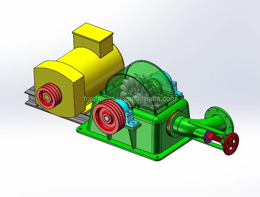 Smart Low Maintenance Cost 5kw Stainless Runner Pelton Turbine Generator for River Flow Electricity Automatic Control System