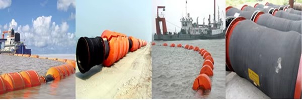 Plastic Pipe Floats for Dredging Pipeline Marine Floating High Buoyancy Corrosion Resistant Durable