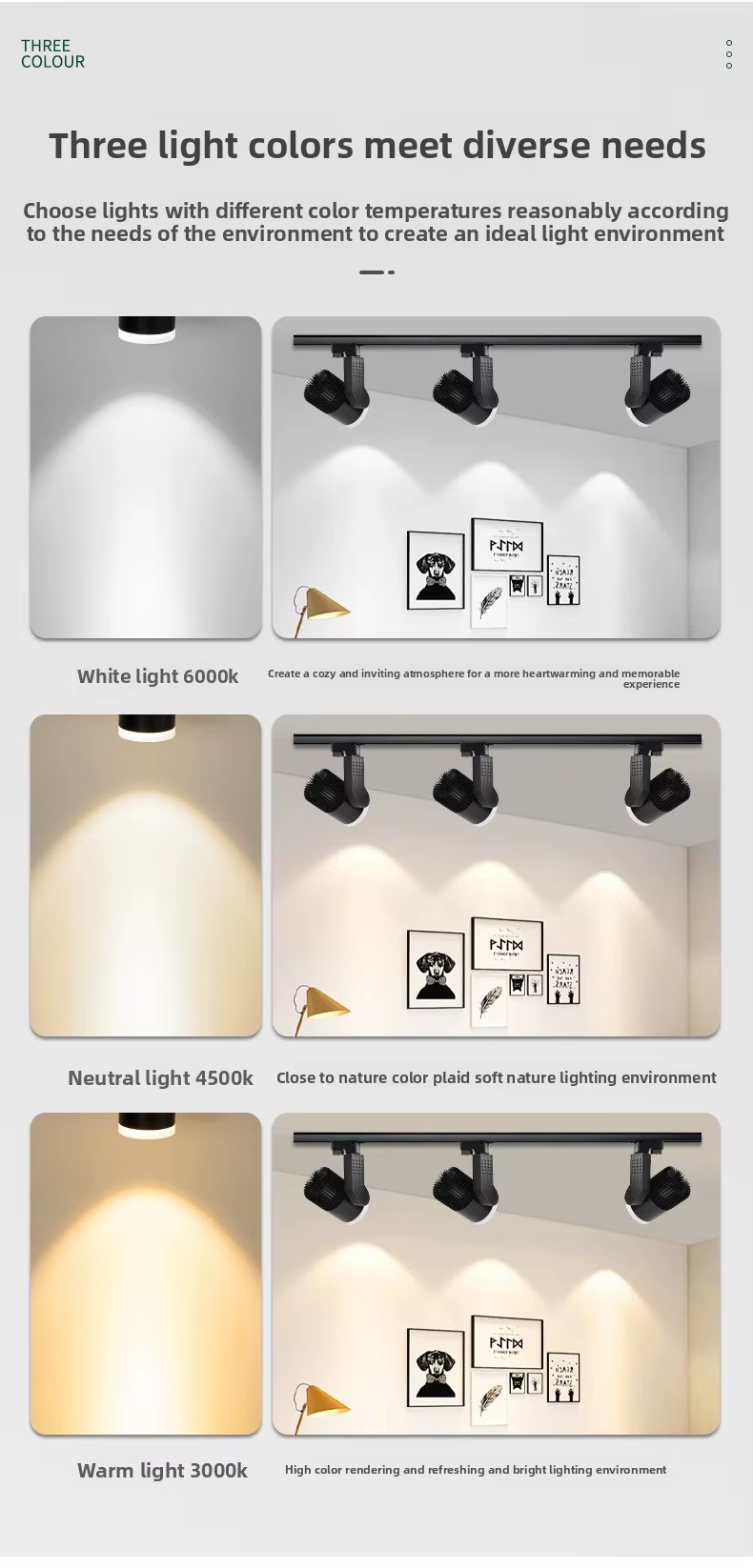 Wholesale Modern Aluminum LED Track Spotlight with COB High CRI Wall Washer & Free Track for Residential Use 220V