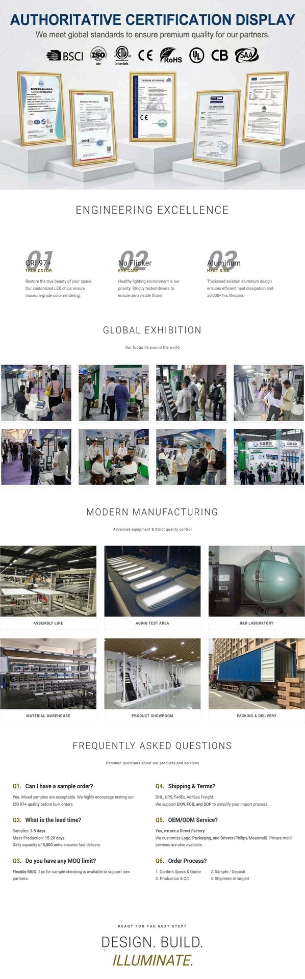 Wholesale Modern Aluminum LED Track Spotlight with COB High CRI Wall Washer & Free Track for Residential Use 220V