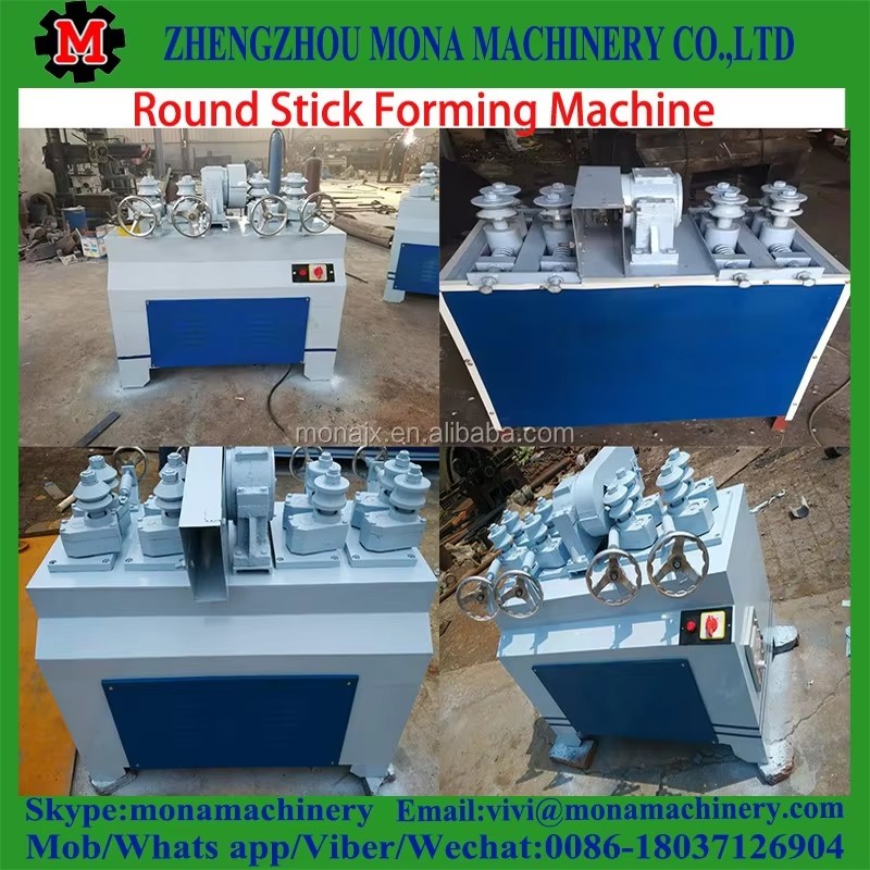 Double Heads Feeding Automation Wood Round Rod Wooden Dowel Stick Making Machine to Make Wooden Broom Handles