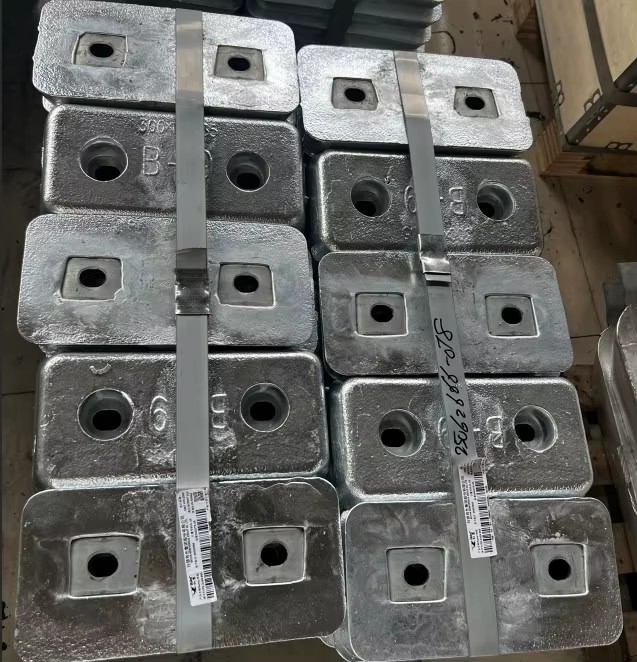 DS Zinc Alloy Sacrificial Anodes Model AIHS-1 for Ship Cathodic Protection with Customized Size