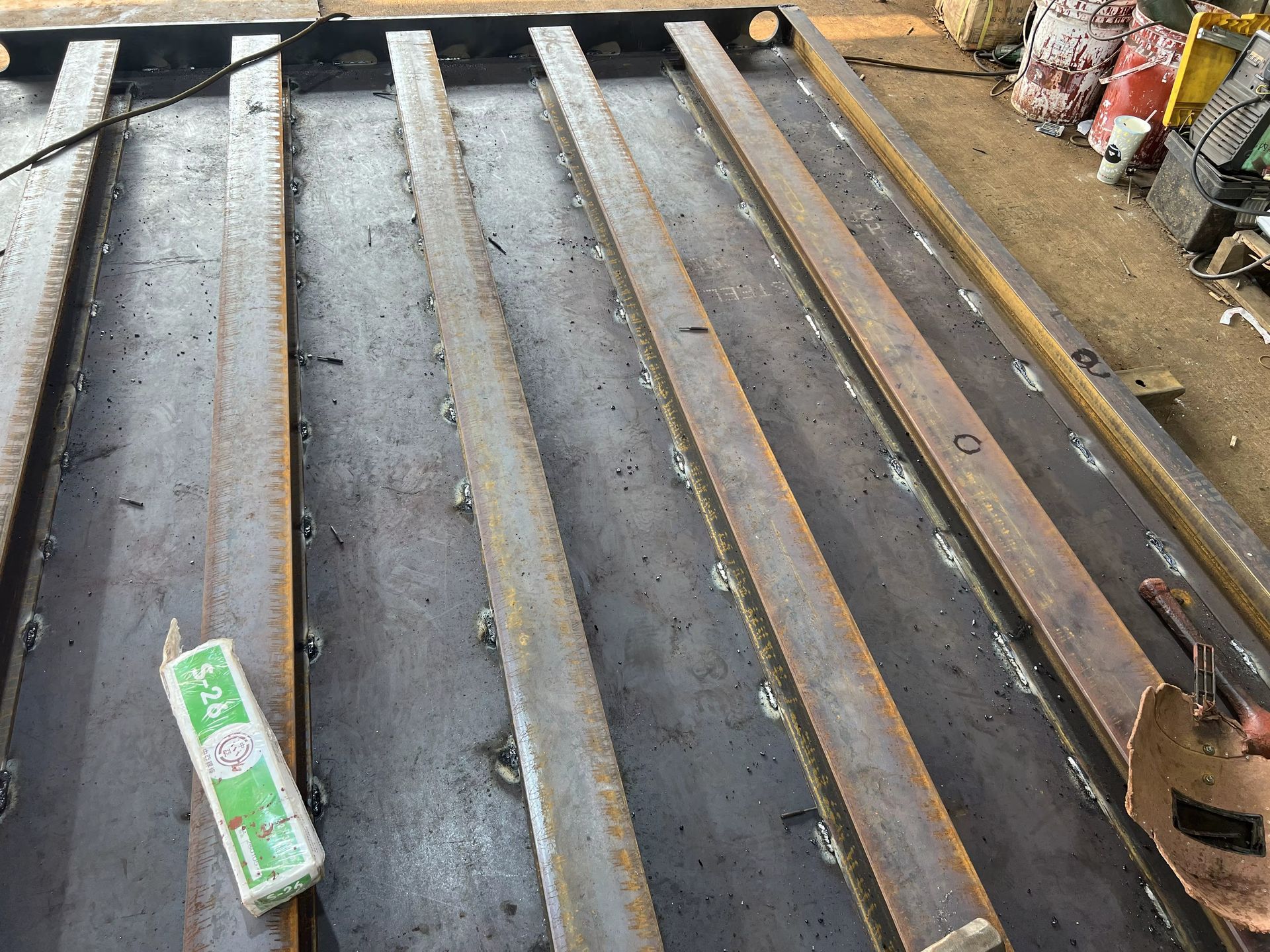 Construction Wheel Washer with Ramps & Handrails