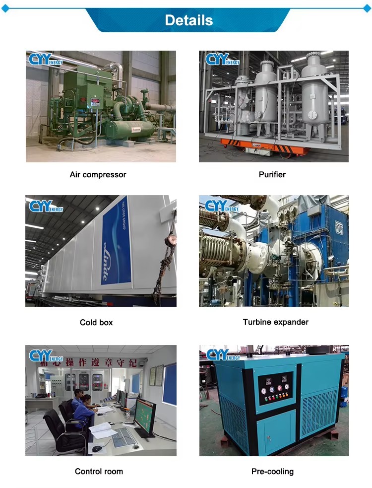 Gas Generation Equipment Machine for High Purity Liquid Oxygen Nitrogen Argon