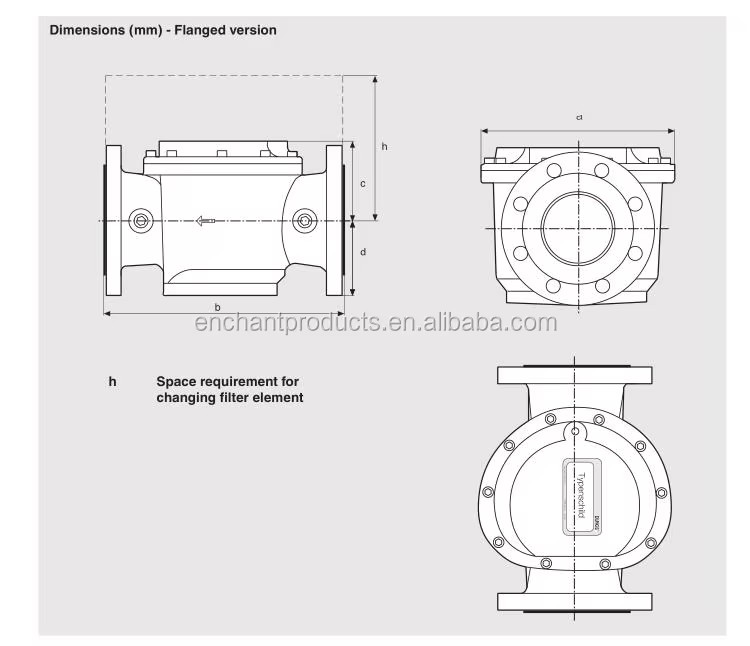 DN80 lpg Gas Air Filter for Gas burner for Gas Line